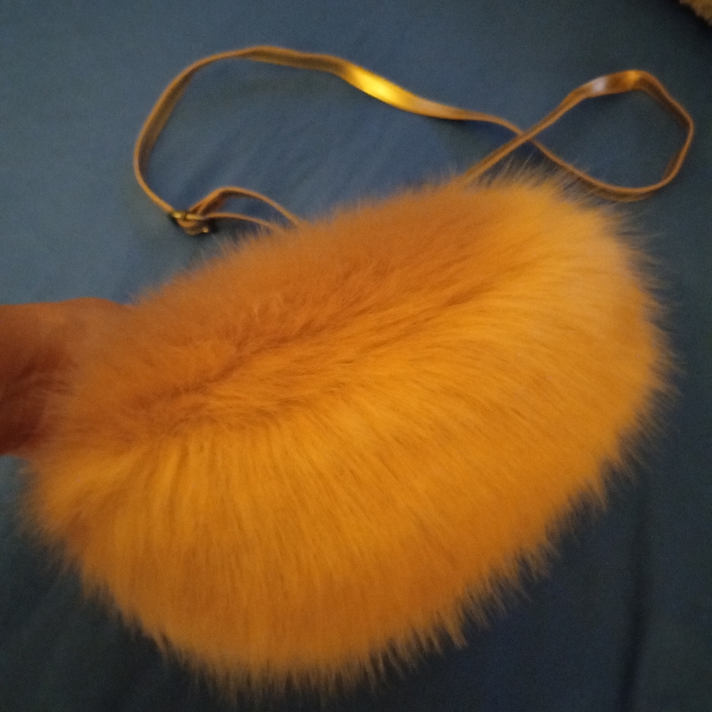 Long suspenders purse pink